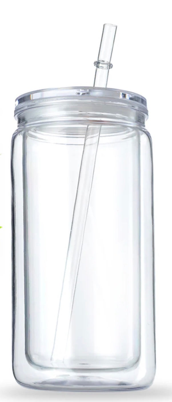 6 X Snow Globe 16oz Tumblers